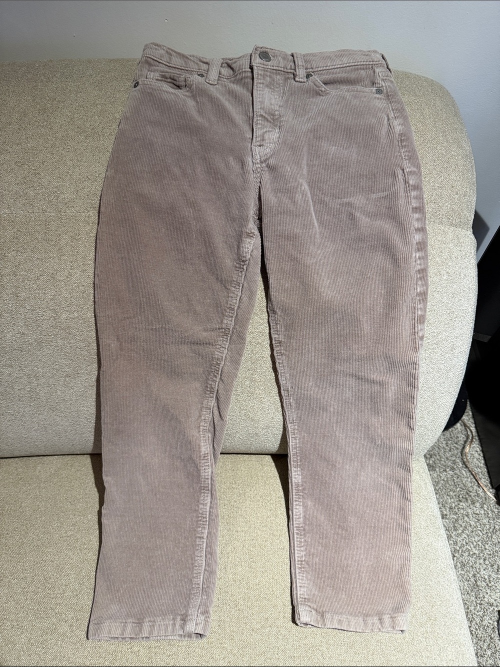 Banana Republic Corduroy Pants in Light Mauve